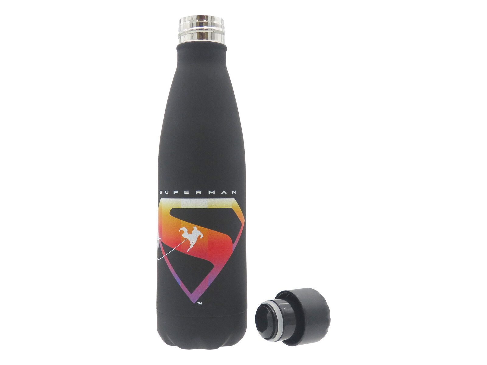 Botella Superman negra doble pared - Imagen 3
