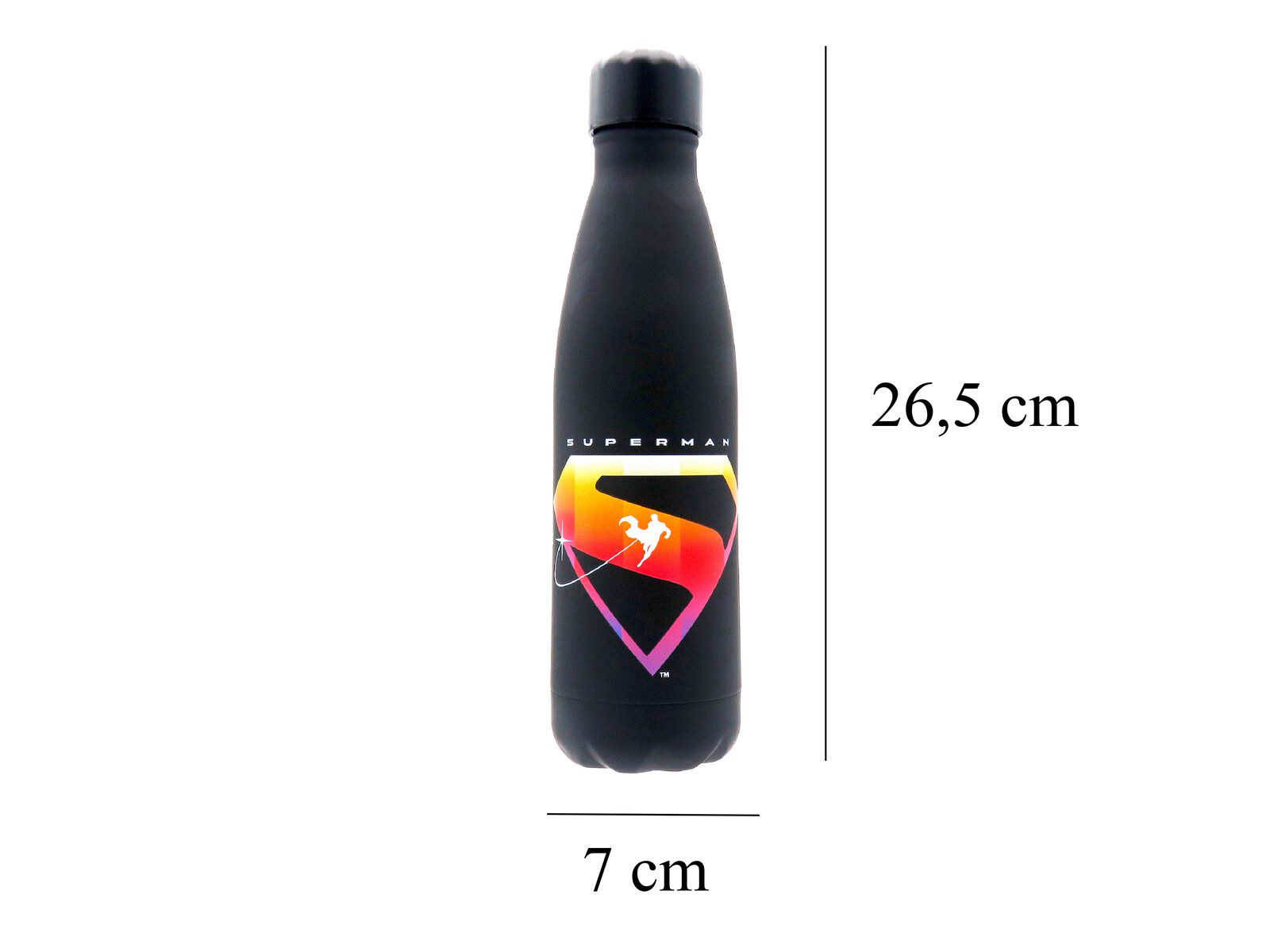 Botella Superman negra doble pared - Imagen 5