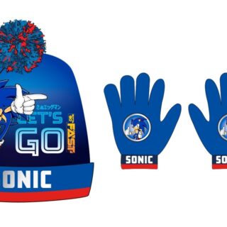 Set gorro guantes Sonic