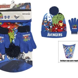 Set gorro guantes Vengadores Marvel