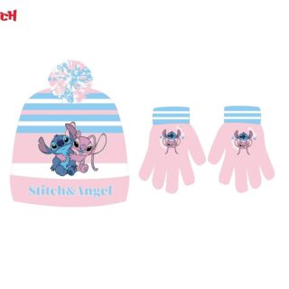 Set gorro guantes Stitch y Angel