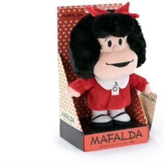 Peluche Mafalda vestido rojo