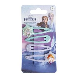 Accesorios pelo Frozen 4 piezas clips