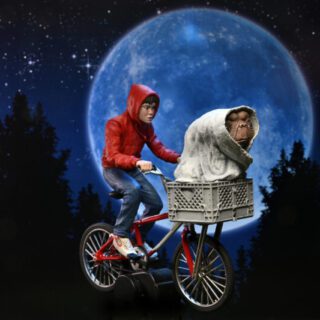 Figura Elliott y E.T. en bicicleta