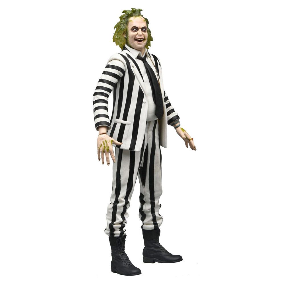 Figura Beetlejuice 1988 Black and White Striped - Imagen 2