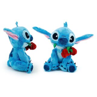 Peluche Stitch con rosa