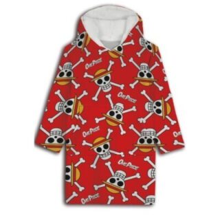Sudadera inf One Piece oversize coral