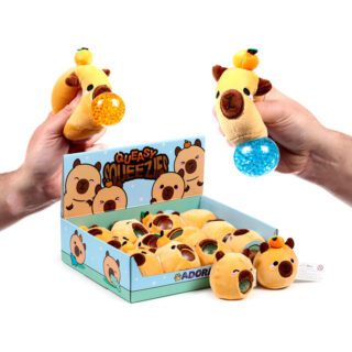 Peluche estrujable Capibara queasy squeezies