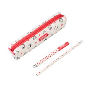 Set estuche Snoopy Love Seas con bolígrafo y lápiz