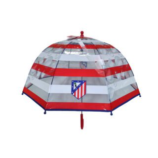 Paraguas manual infantil Atlético Madrid transparente