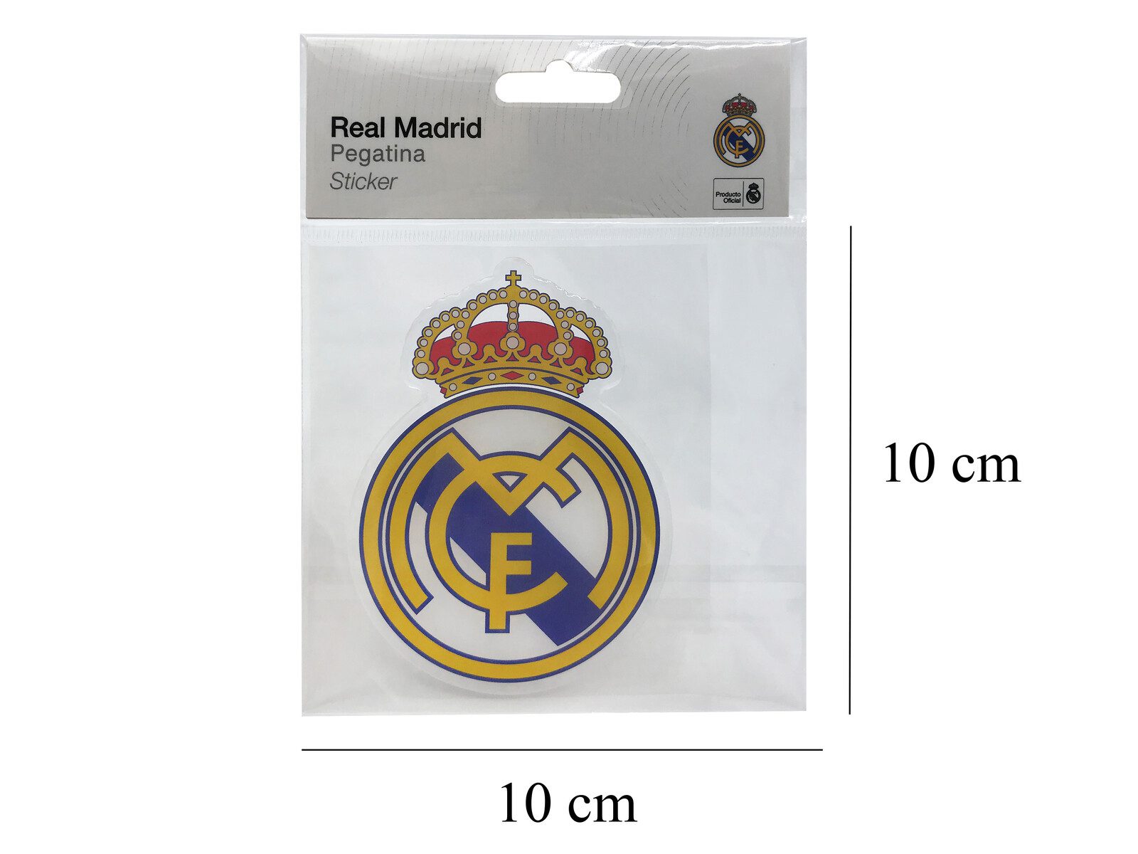Sticker escudo Real Madrid 10x10cm - Imagen 3