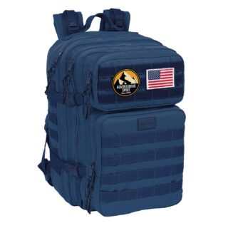 Mochila militar azul 48cm portatil 15,6