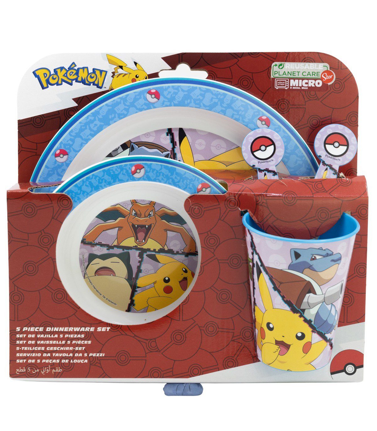 Set micro Pokemon kid 5 piezas en estuche