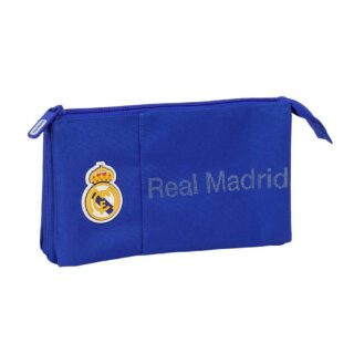 Estuche triple Real Madrid azul 25/26