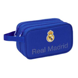 Neceser 2 cremalleras Real Madrid azul 25/26