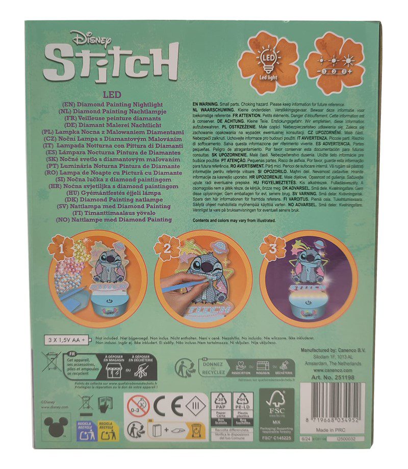 Crea y pinta luz led Stitch - Imagen 4