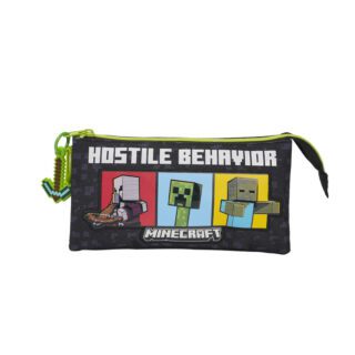 Estuche triple Minecraft Hostile Behavior
