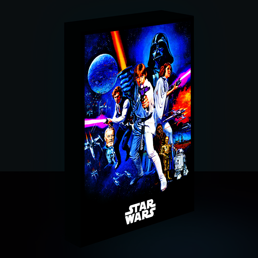 Lienzo Star Wars 30x40cm con iluminación - Imagen 2