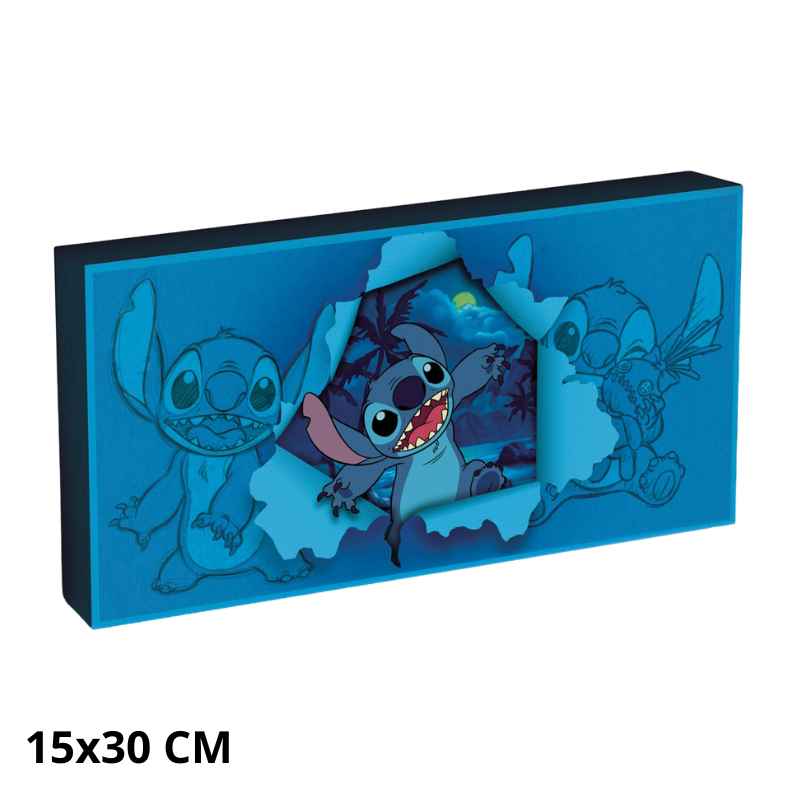 Lienzo Stitch con iluminación