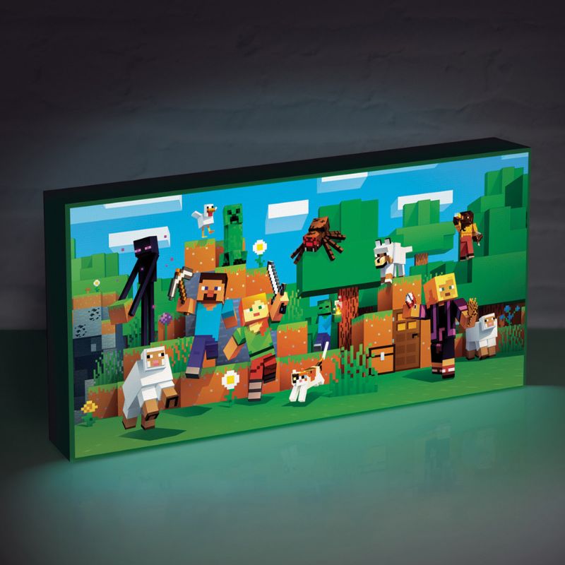 Lienzo Minecraft 15x30cm con iluminación - Imagen 2