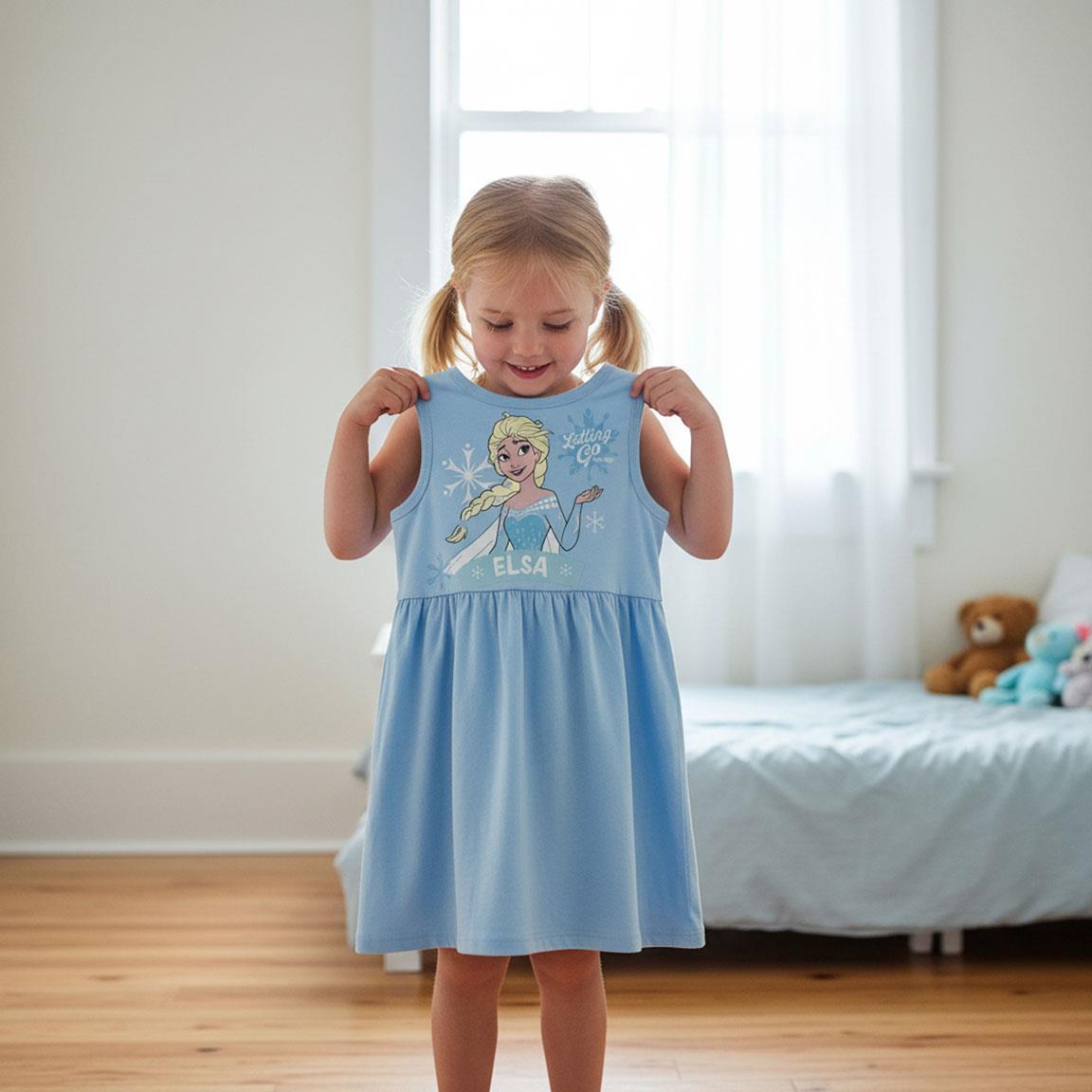 Vestido Frozen celeste Disney - Imagen 3