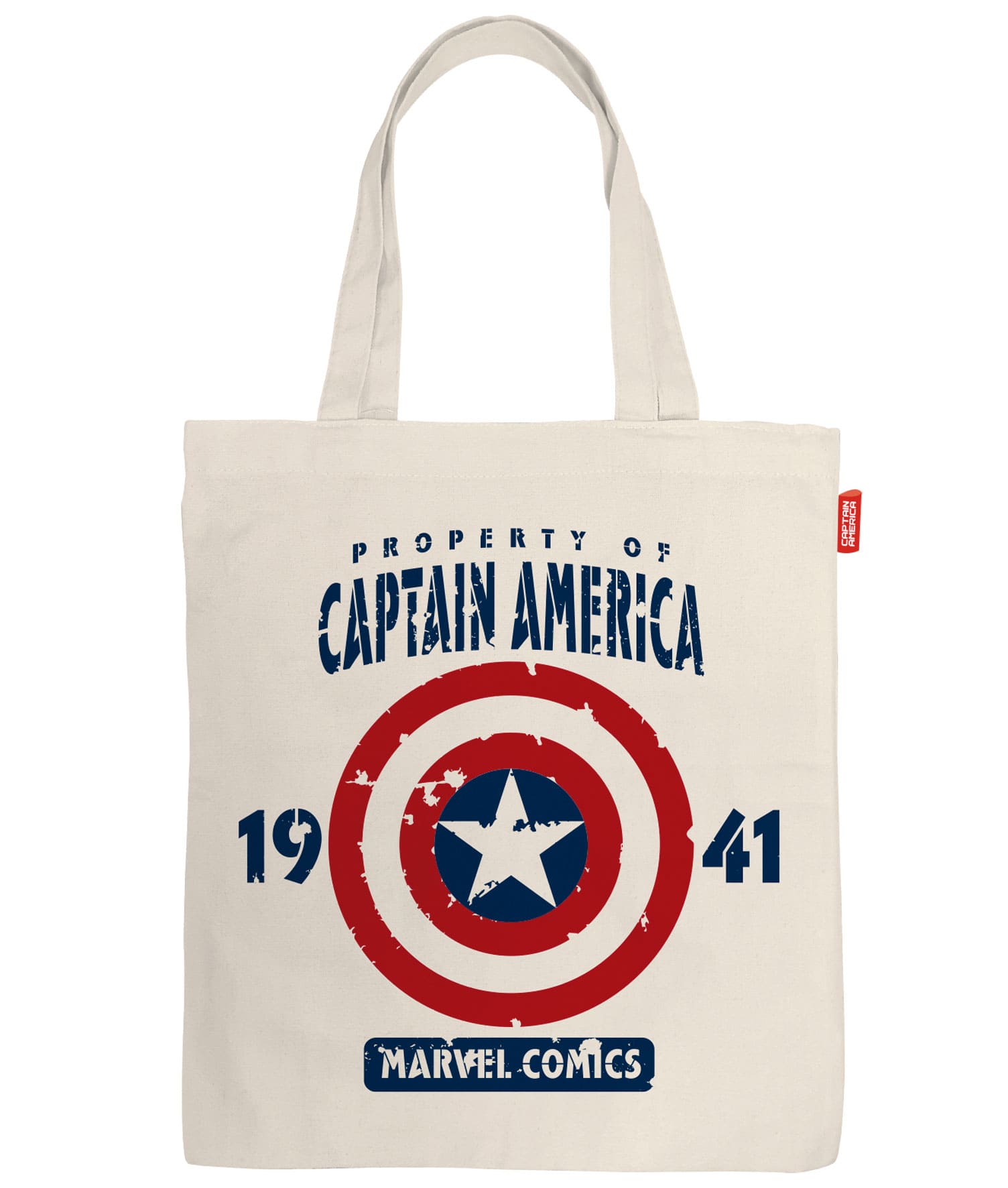 Bolsa shopping Capitán America algodón