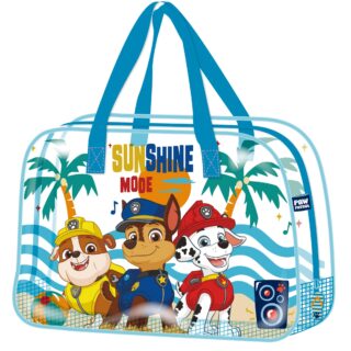 Bolsa playa Patrulla Canina transparente