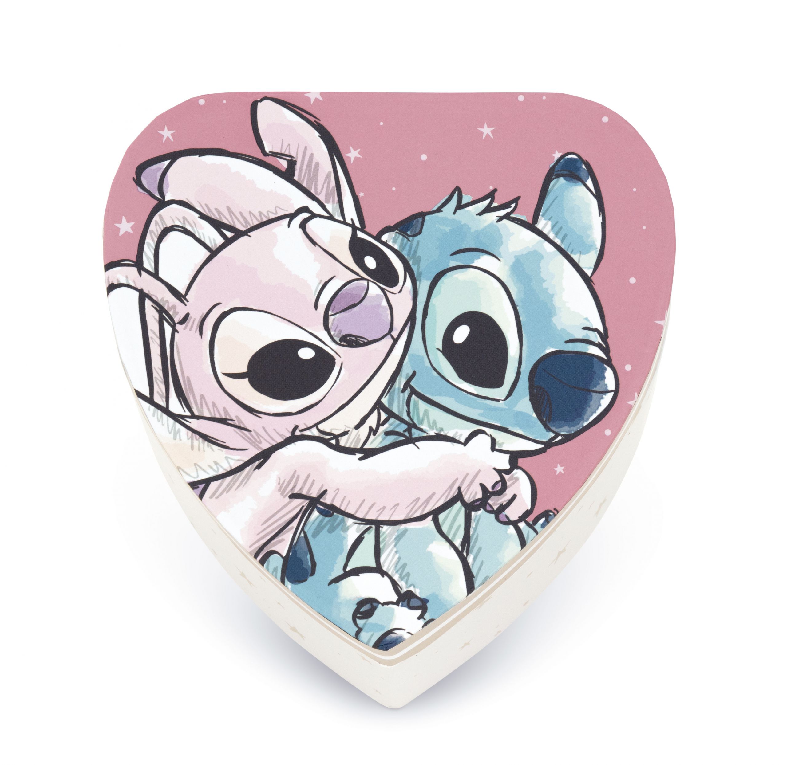 Caja corazon Stitch