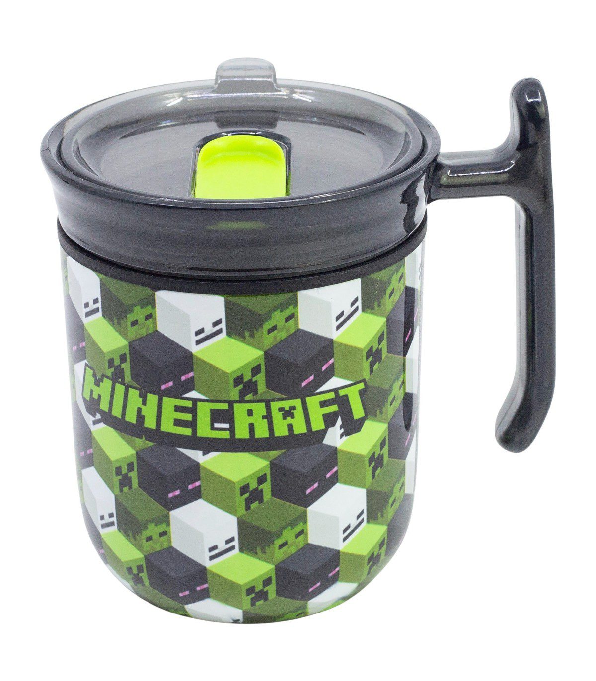 Taza Minecraft doble pared tapa
