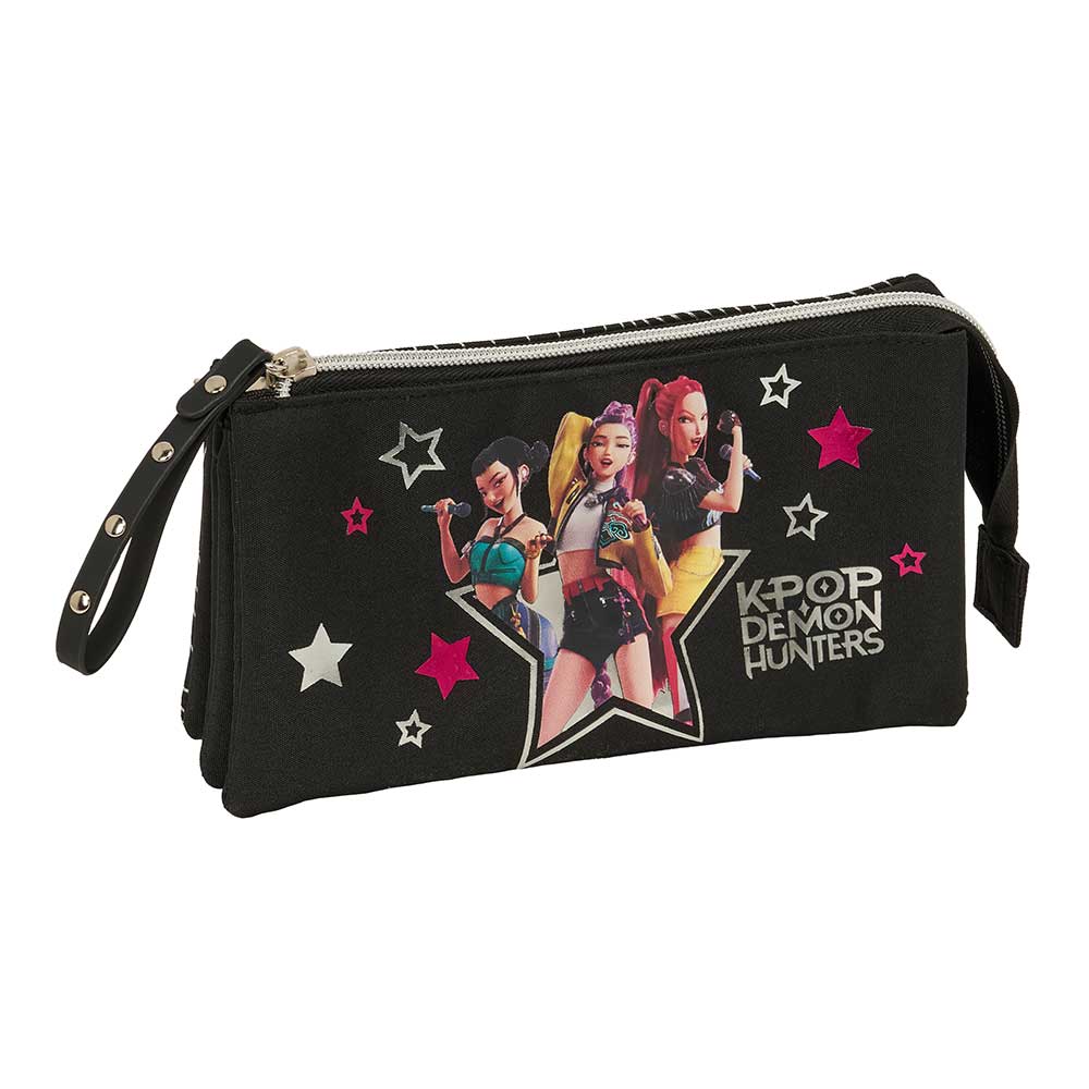 Estuche triple K-Pop negro DH Energy