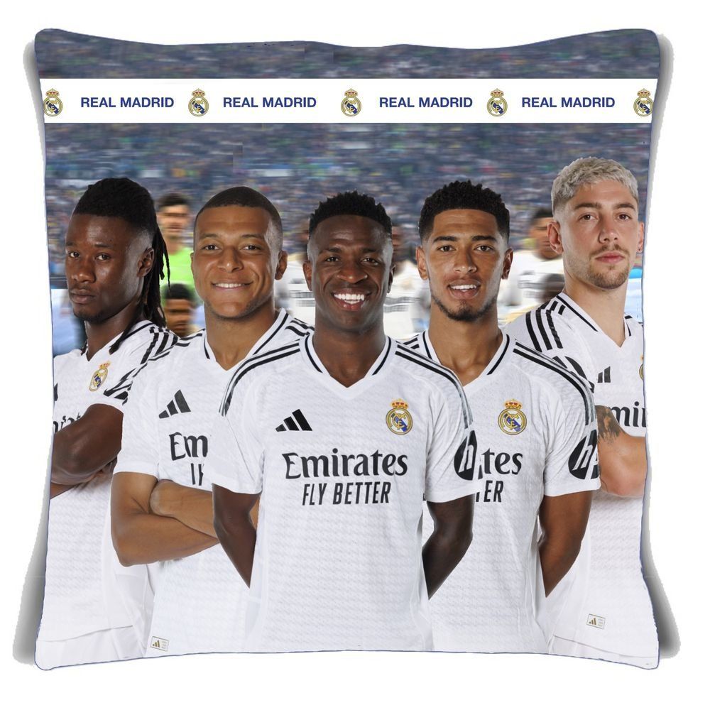 Cojin jugadores Real Madrid cuadrado