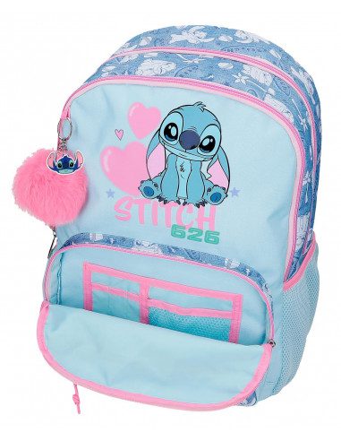 Mochila Stitch Hearts 44cm 2c. - Imagen 5