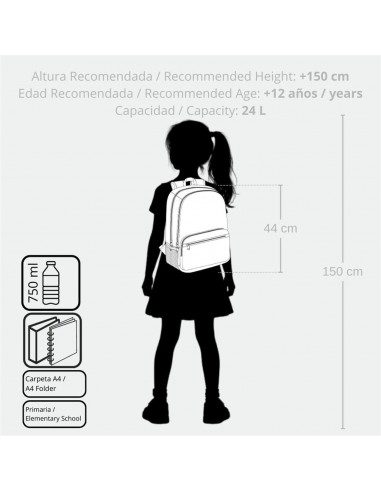 Mochila Stitch Hearts 44cm 2c. - Imagen 6