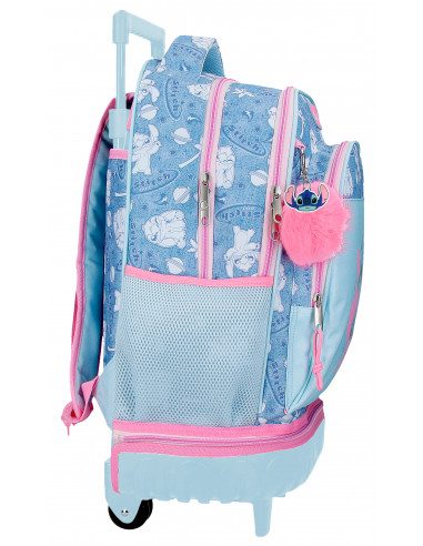 Mochila ruedas Stitch 45cm Hearts compact - Imagen 2