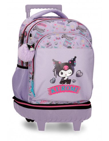 Mochila ruedas Kuromi 45cm retropop