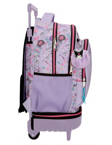 Mochila ruedas Kuromi 45cm retropop - Imagen 2