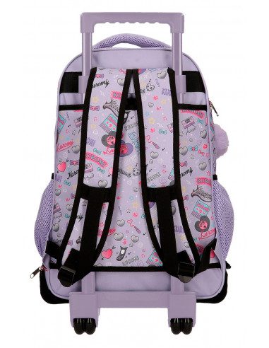 Mochila ruedas Kuromi 45cm retropop - Imagen 3