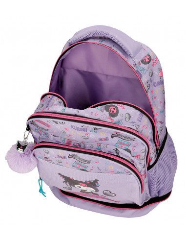 Mochila ruedas Kuromi 45cm retropop - Imagen 5