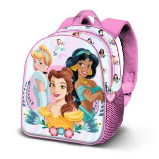 Mochila 3D Princesas Elite Disney rosa