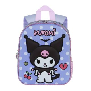 Mochila 3D Kuromi Hello Kitty malva