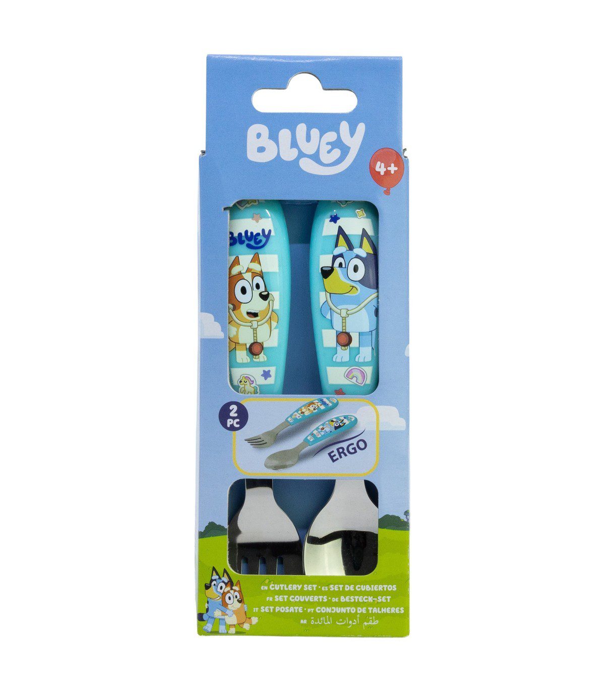 Set cubiertos metalicos Bluey