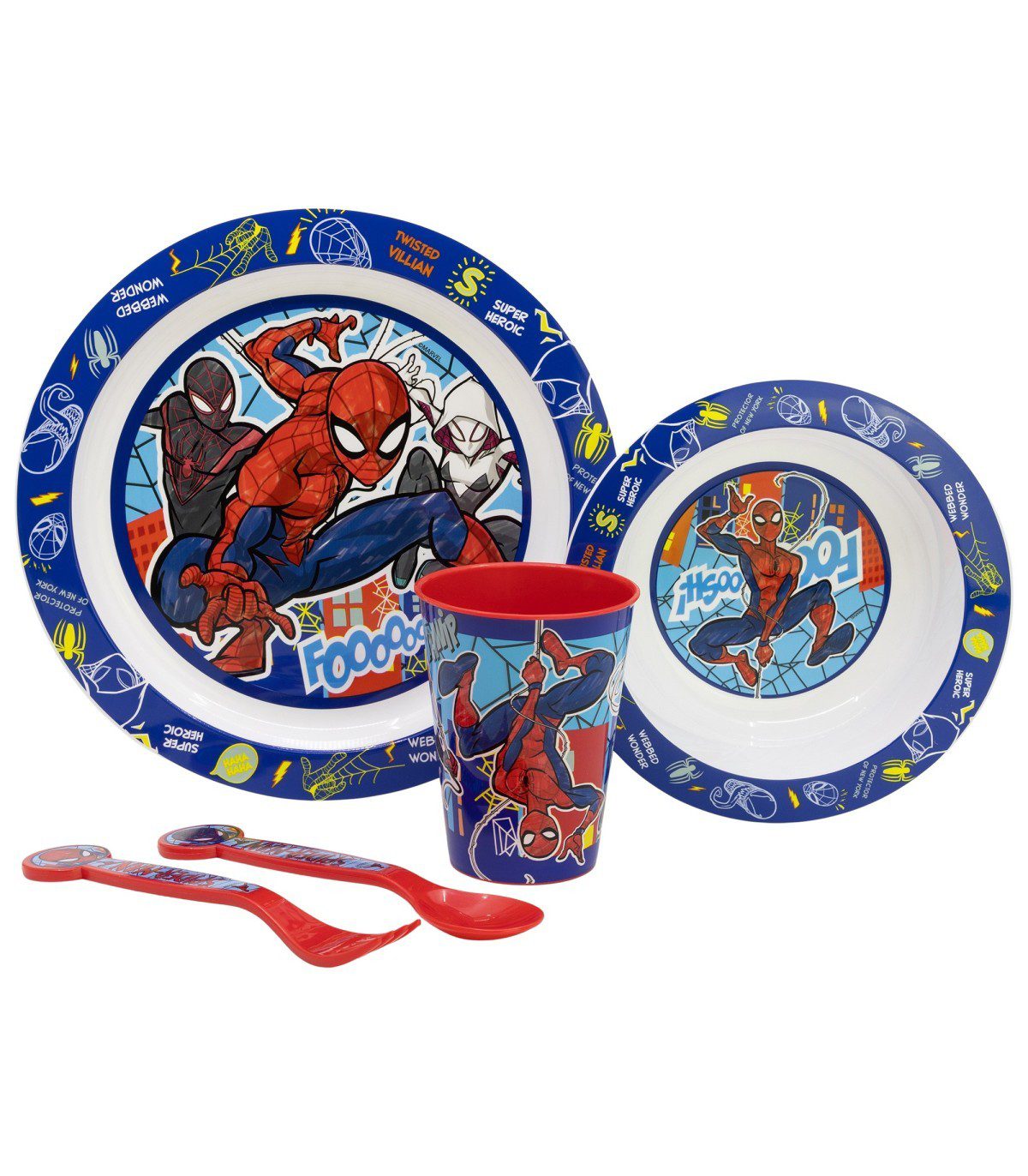 Set de vajilla Spiderman micro 5 piezas - Imagen 2