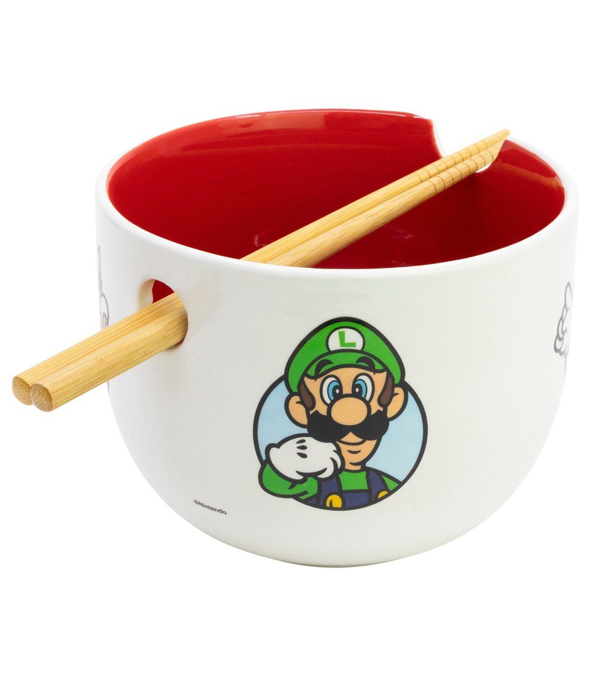 Cuenco ramen Super Mario con palillos - Imagen 3