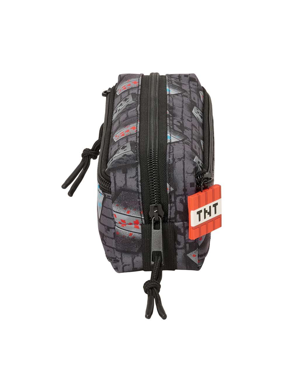 Estuche triple Minecraft c/goma elast. 22cm - Imagen 3