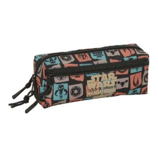 Estuche triple Mandalorian c/goma elast. 22cm