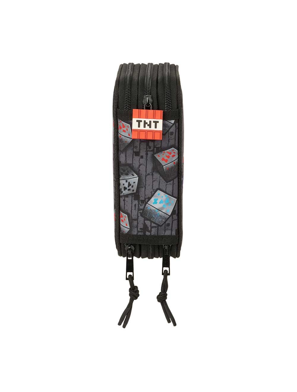 Plumier triple 37 pcs Minecraft Graffiti - Imagen 3
