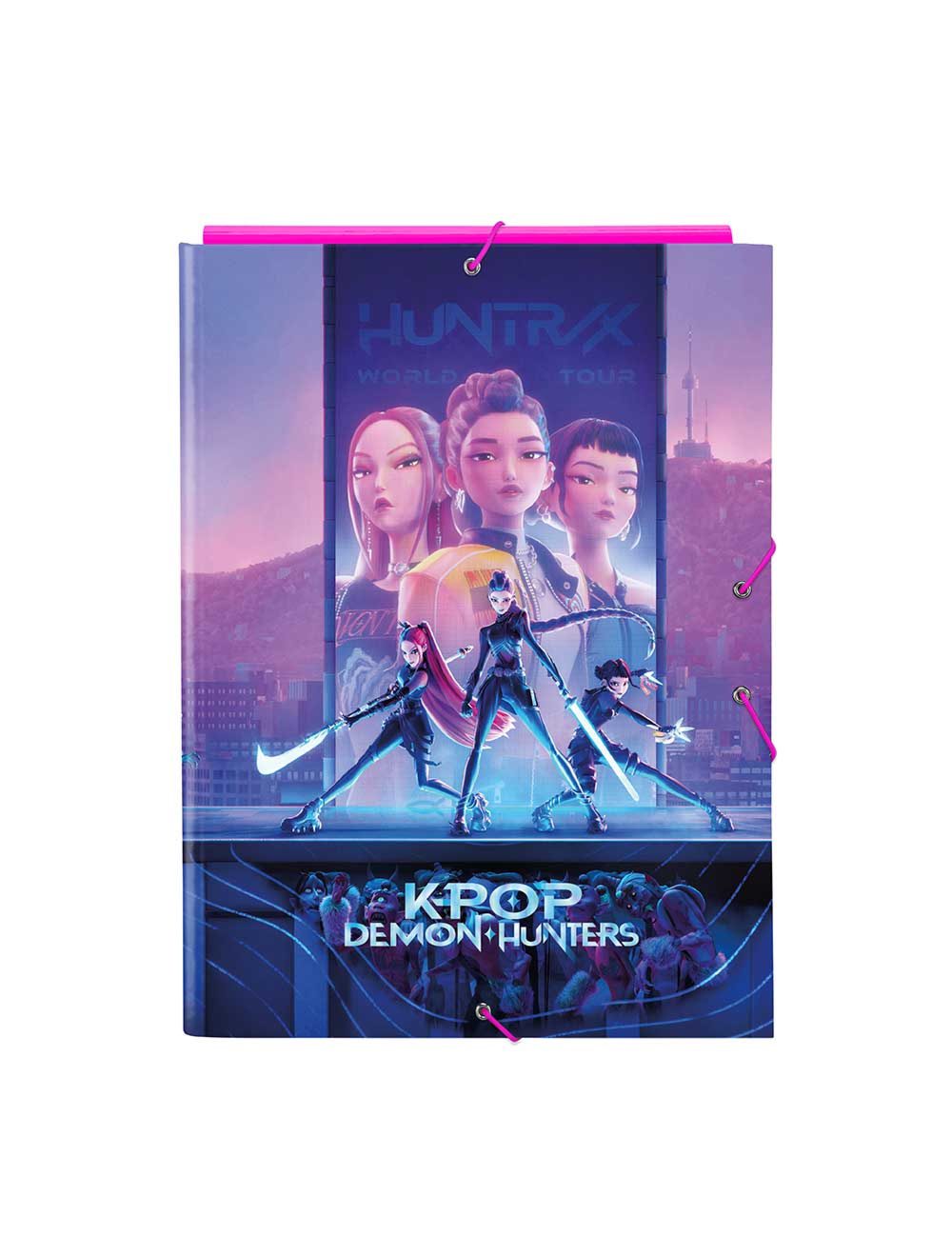 Carpeta carton K-Pop DH folio gomas solapas