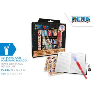 Diario One Piece con bolígrafo Mágico