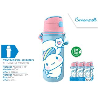 Botella aluminio con asa Cinnamoroll