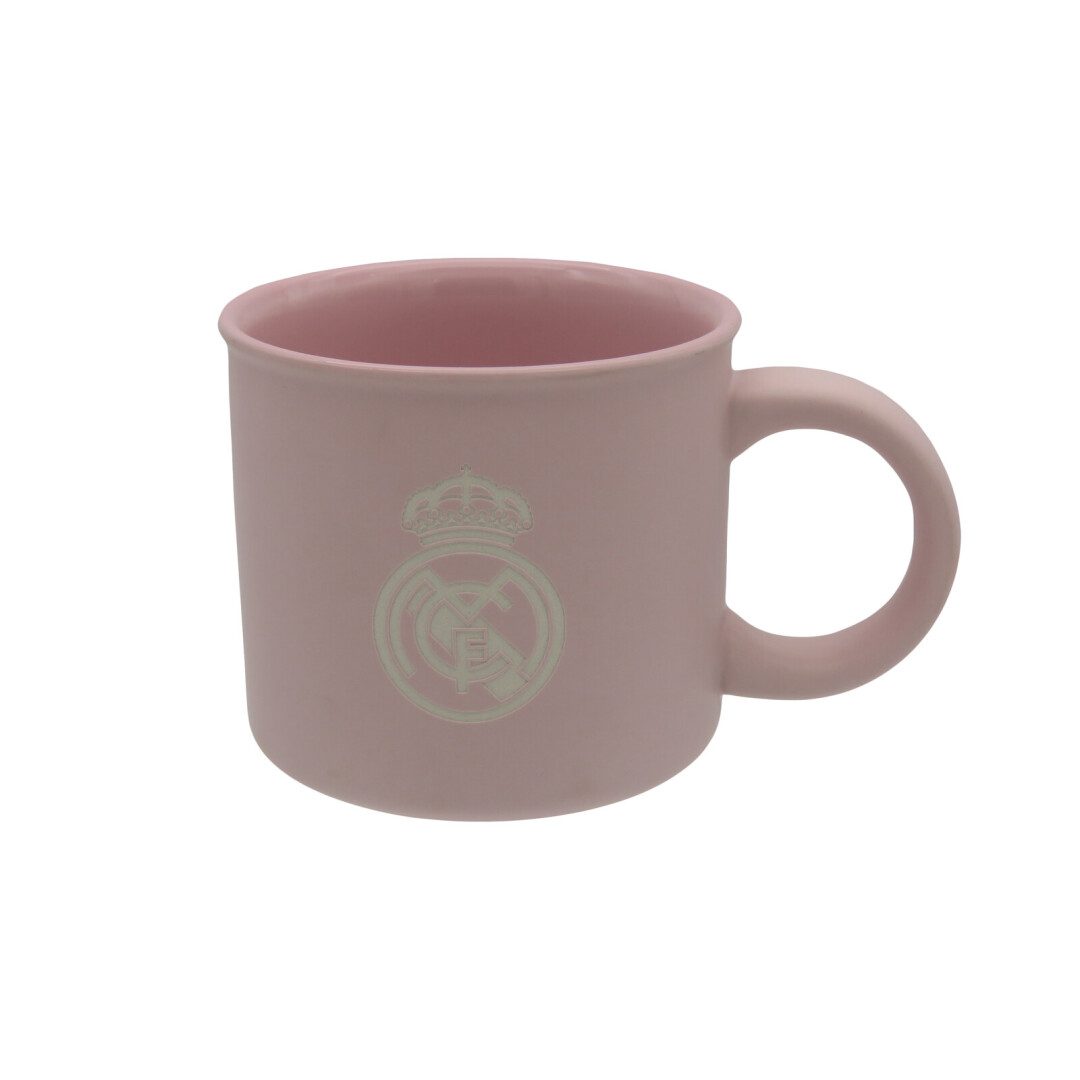 Taza jumbo Real Madrid rosa grabada - Imagen 2